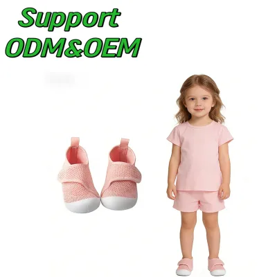 Wholesale Custom Baby Knit Slip-On Sneakers Foldable Soft Sole Travel Walkers for Toddler Boys Girls
