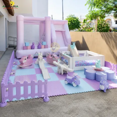 18 Piece Neutral Soft Play Set Indoor Toddler Party Rental Daycare Wholesale Supplier Commercial Equipment