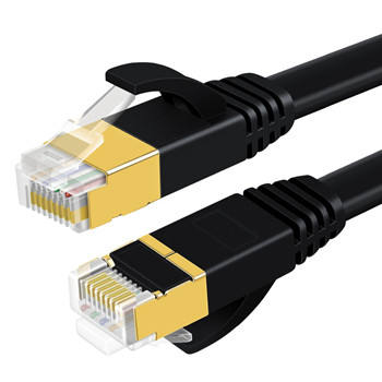 Sipu DENIXI10Gbps 600MHz Shielded Weatherproof 10M RJ45 Flat Cat 7 Stranded Copper 8-Conductor Ethernet Cable PS5/4/3 Xbox Modem