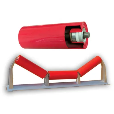 Belt Conveyor Carrier Roller Idler Impact Roller Idler Rubber Cover Conveyor Roller Drive Pulley