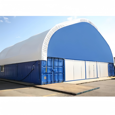 Wholesale Cheap Container Shelter Polyvinyl Chloride Fabric Shed Dome Shelter Outdoor Container Tent Shed PVC/PE Roof Tent