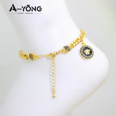 New Design Water Resistant Anklet Jewelry 18k Uniform  Plating Color Jewelry Anklet  for Women