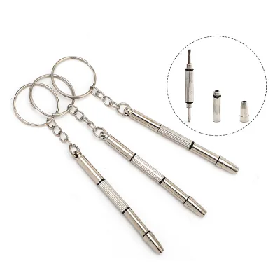Wholesale Multi Purpose Glasses Repair Tool Durable Eyewear Accessories 3/4 in 1 Watch Sunglasses Mini Screwdriver