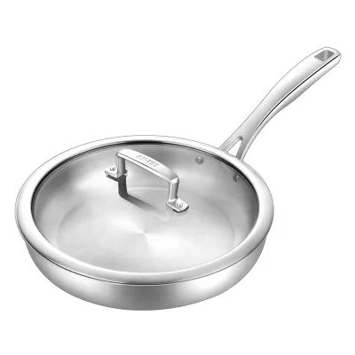 Chef Round Fry Pan Titanium Pan Non-stick Frying Pan with Lid