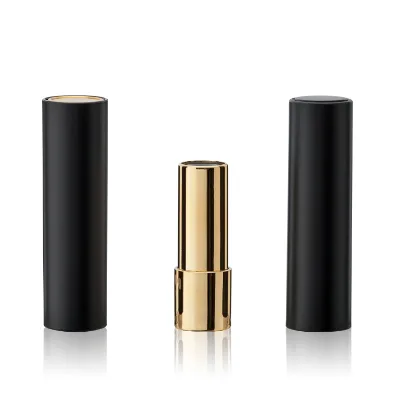 Bounce Empty Lipstick Tube 3.8g Click  Matte Metallic Black Lip Balm Empty Lipstick Container Makeup Package Wholesale Factory