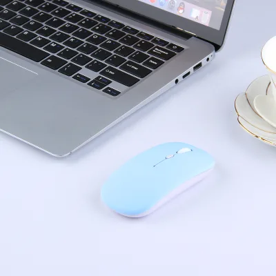 ABS Slim Blue for Mini Portable Mouse with Mute Button Right-Handed USB Interface for IOS/Windows/Android