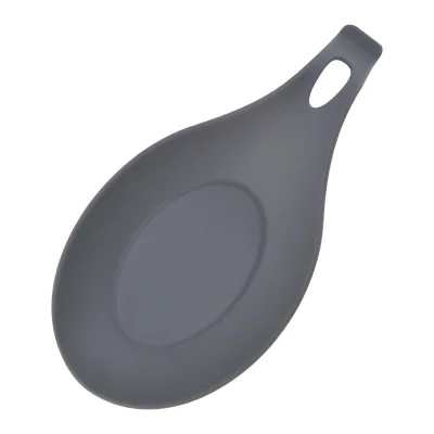 Soup Spoon Pad Easy to Clean TPE Kitchen Utensil Silicone Holder Thermal Insulation Flavor Dish Holder Rest Counter Rest