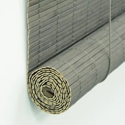 Cordless Bamboo Roman Blind for French Window