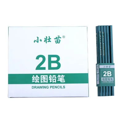 Cheap Pencil Without Print Accept Custom Logo HB 2B Lead Bulk Packing School Color Standard Pencils