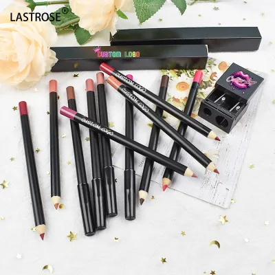 Lip Liner Private Label Creamy Matte Lip Liner Pencil With Pencil Sharpener