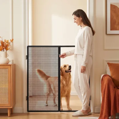 PVC Pet Fence Escape-Proof & Cat-Proof for Cats and Dogs Home Balcony Partition Gate Barrier