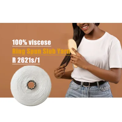 Wholesale Manufacturer 48nm/2 R2621 Acrylic Nylon Polyester Knitting Fabric or Socks Vortex Spun Core Spun Yarn