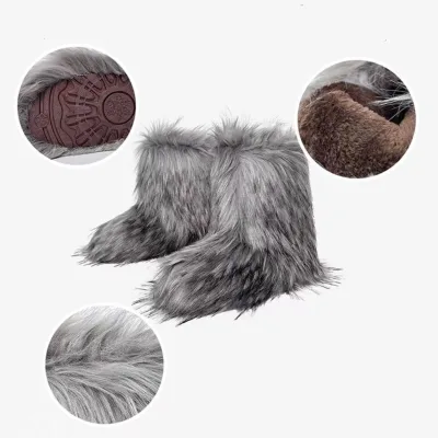 Factory Wholesale Women's Boots, Artificial Fur Boots, High-quality Boots