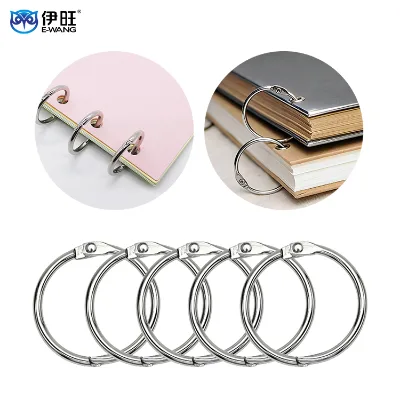 Metal Binder Rings Sustainable Stainless Steel Book Rings for Children's Craft Projects