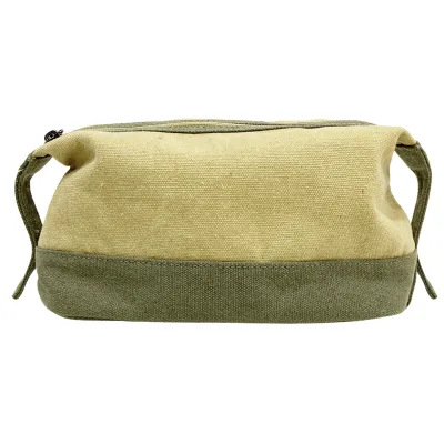 Large Cosmetic Pouch Canvas Makeup Pouch Unisex Storage Bags Zipper Organizer Skincare Essentials