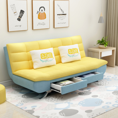Linen Sofa and Modern Sofa Bed with Storage Bed