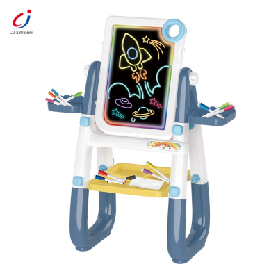 Chengji Drawing Desk Toy Painting Board Sketch Toy Multifunctional Fluorescent Double Sided Kids Drawing and Writing Board