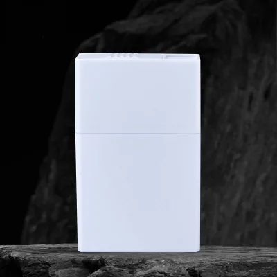 Slim Portable Cigarette Case with Dual Lid Opening Custom Engraving Option
