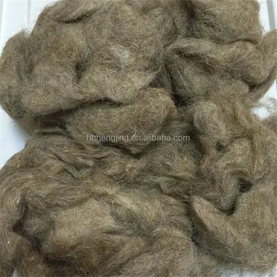 Scoured Brown Wool Waste for Spinning Yarn or Insulation