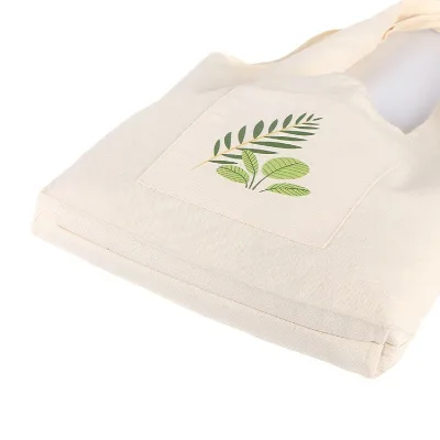 Custom Printed Logo Reusable Shopping Cotton Tote Bag Promotional Personalized Plain Blank Canvas Bags for Craft Use