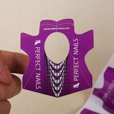 Professional High Quality Nail Sculpting Forms Custom Logo Aluminum Foil Paper and Plastic French Style Nail Art Templates