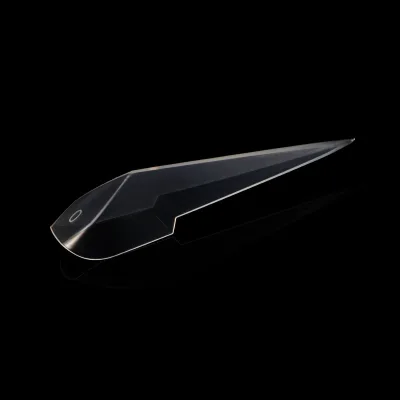 Nail Art Clear stilettos pointed Crystal Nail Form Durable Flexible Nail Art Extension Forms for Professional Salons