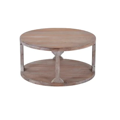 Modern Mid-Century Unique Decorative Art Coffee Table Solid Wood Wabi Sabi Style for Living Room Furniture