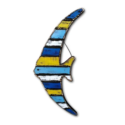 Custom Colored Wooden Fish Wall Decor Eco-Friendly Art Deco Hanging Fish Decoration for Living Room
