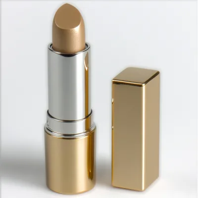 Modern Luxury Durable Aluminum Gold Lipstick Case Eco-Friendly Reusable Food Grade Customizable Printed Portable Cosmetic