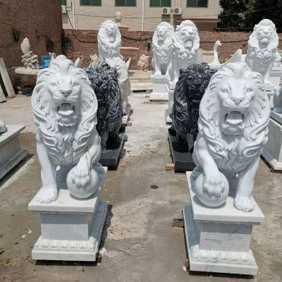 Popular Design Outdoor Granite lion Statues for Sale