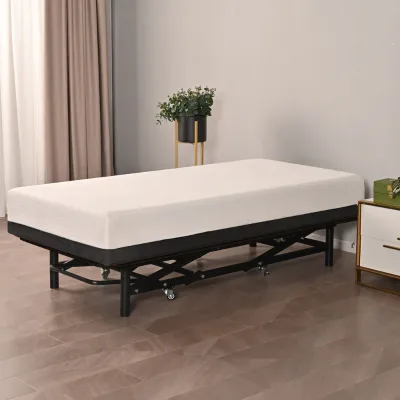 Electric Bed Lifter Hotel Mechanism Lift Bed Cutting Housekeeper Overexertion Injuries with Wheels