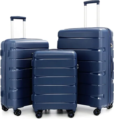 Custom PP Travel Hard Trolley Bag 20/24/28/32 Inch High Quality Trolley Luggage Set PP Suitcase