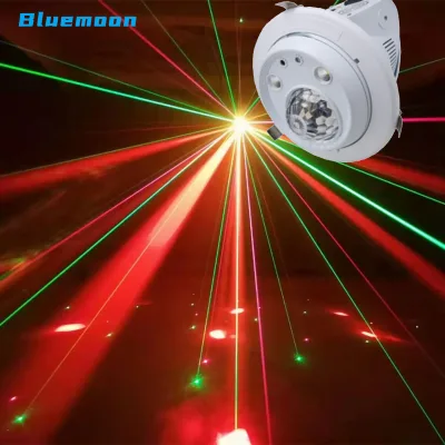2023 Professional 1 15W 4 in 1 Light 2 10W Strobe 30mW Red Green Laser Event Embedded Magical Ball Laser