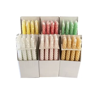 Cheap Price Birthday Party Colorful Spiral Candles in Bulk