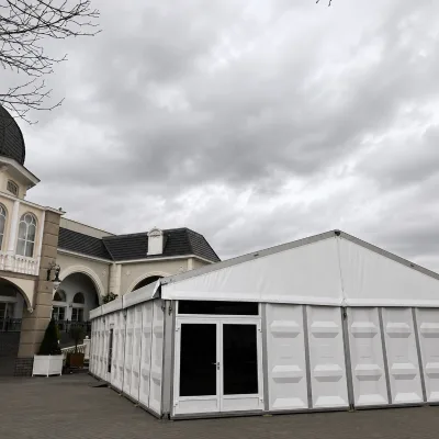 Hard Wall Event Tent Aluminum Frame PVC Roof Marquee for Wedding Banquet Exhibition and Commercial Events