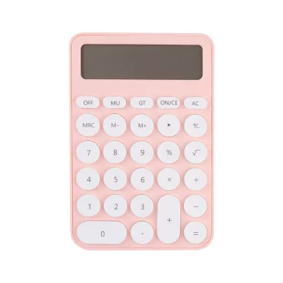 Large Display and Buttons pink Calculator Office Large Display Desktop Correct Calculator