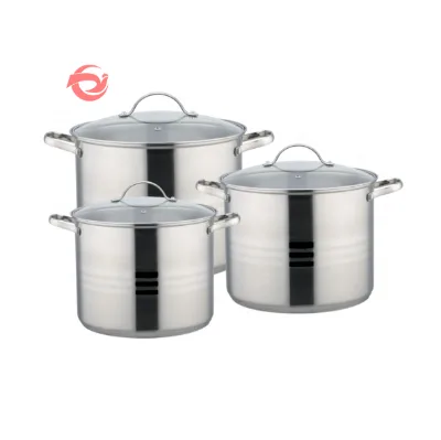 JL Hot Selling Kitchen Hotel Dishwasher Safe Dishwasher Safe Suitable for Induction Bottom Stainless Steel Casserole Set