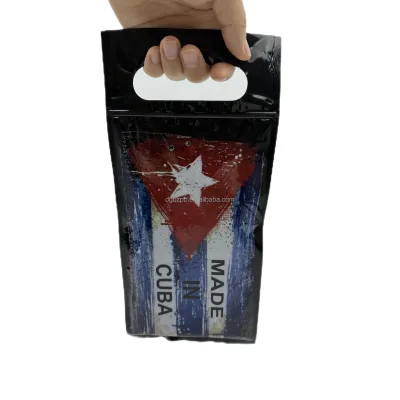 Five-pack Cigar Moisture-retaining Bag, Hand-held Style, Custom Cigar Packaging Self-sealing Bag, Printing