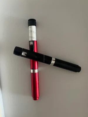 Lvxian Reusable V2 Aluminum Injection Pen Laser Engraving Environmentally Waterproof 3ml Capacity Rubber Stopper Custom Beauty