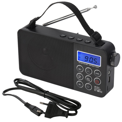 2019 Portable Radio USB AM FM SW DSP Radio 20 Stations Preset with Clock Function