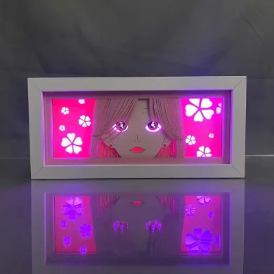 Anime Light Box Nana Komatsu for Children Bedroom Decoration Manga LED Night Light Hachi Paper Cut Lightbox Beside Lamp