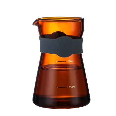 Ecocoffee New Hot Selling Glass Coffee Pot Teapot 300 ml Pour Over Coffee Maker Kitchen Appliances