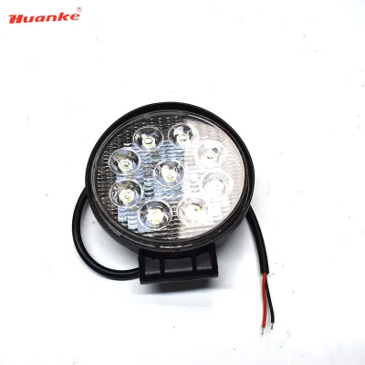 Round Shape Led Spot Light 27w 12V-80V Forklift Headlights