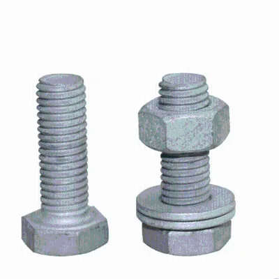 DIN933 Standard Grade 8.8 Fastener Hex Screw Galvanized Nut and Bolt