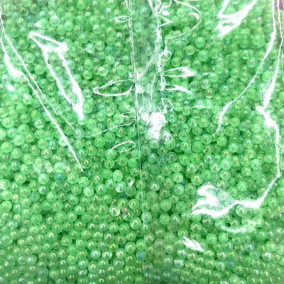 New Luminous Bubble Beads Poreless Glass Round Beads AB Color Loose Seed Glass Beads for Jewelry Making