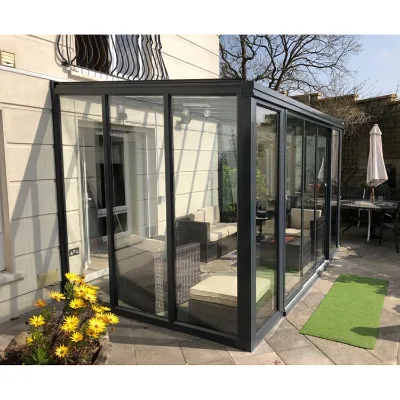 4 Season Sunroom Garden House Customized Expanding Skylight Bricada Pyramid Sun Room Glass House Outdoor Sunrooms
