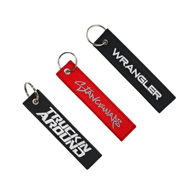 AWELLS Custom Embroidery Key Tag Decorative Accessory for Key Organization Off Road Enthusiasts Gift