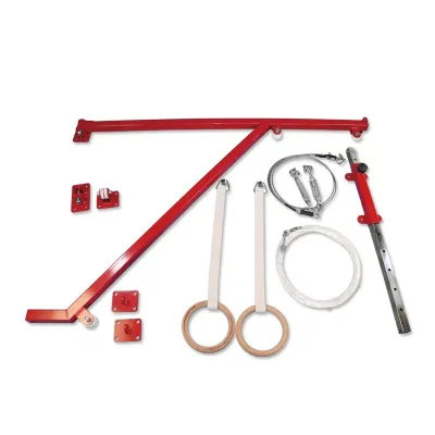 Customizable Color Gymnastics Rings in Red and Grey for Factory Export Sports & Entertainment Equipment