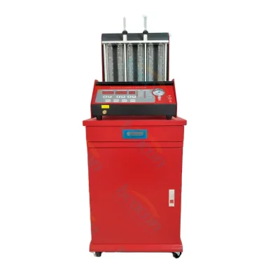 Ultrasonic 25KHz Fuel Injector 6-Cylinder Cleaner Tester BC-6C with Pulse Width Adjustment and 4L Tank for Auto Repair Shop