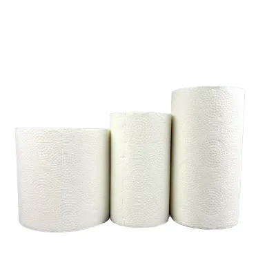 High Quality Bamboo Pulp Kitchen Paper Towel Rolls Soft Strong Oil Water Absorbent Lint-Free Tissue Bulk Wholesale Custom Logo
